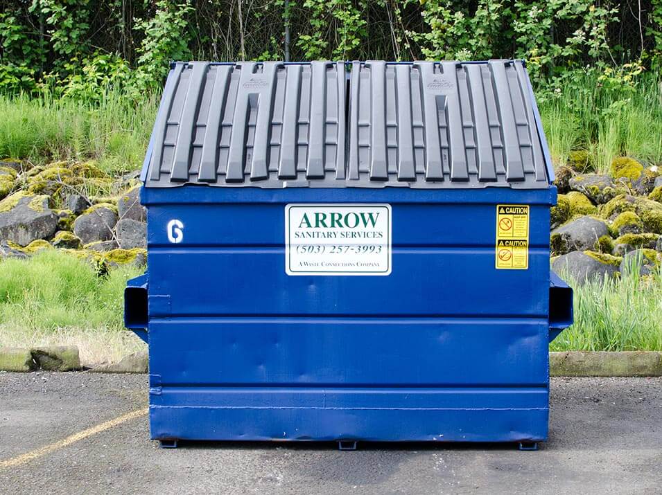 Photo of 6 yard Dumpster from Arrow Sanitary Service. 