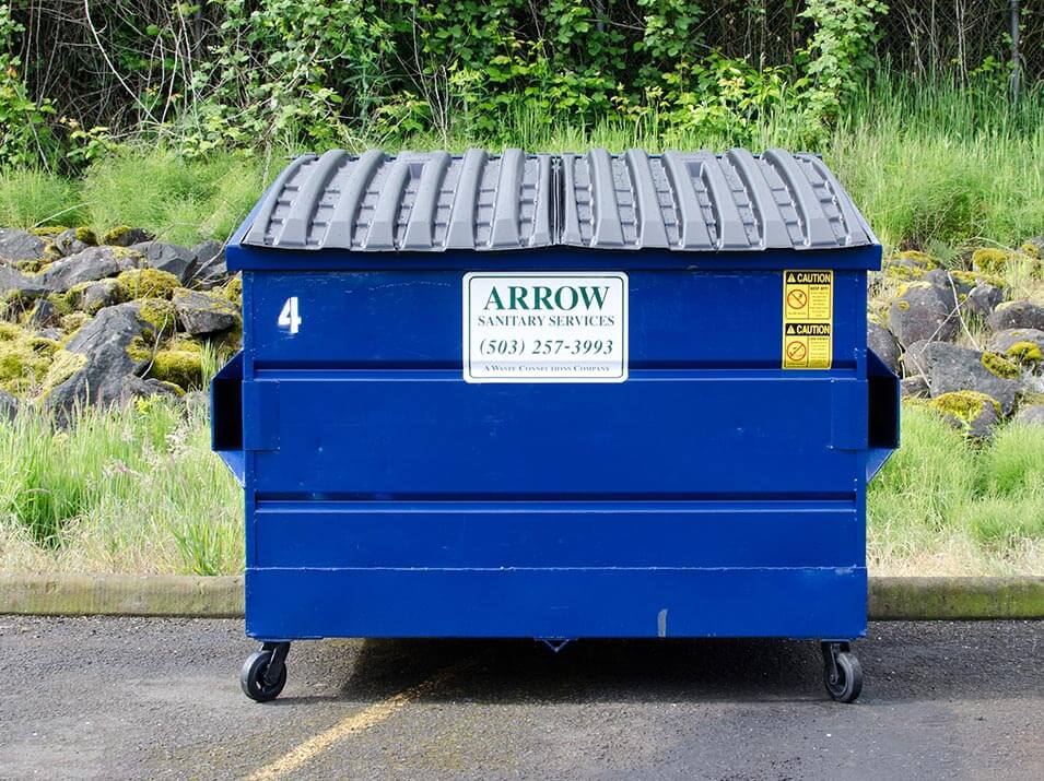 Photo of 4 yard Dumpster from Arrow Sanitary Service. 