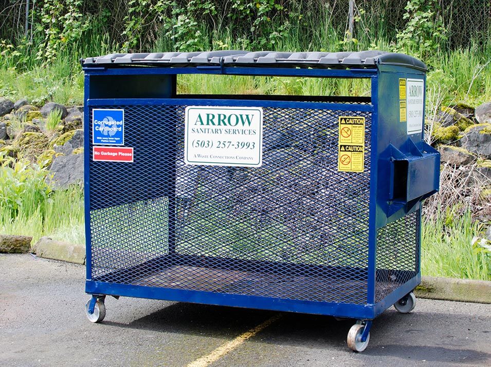 Photo of 4.5 yard cage from Arrow Sanitary Service. 