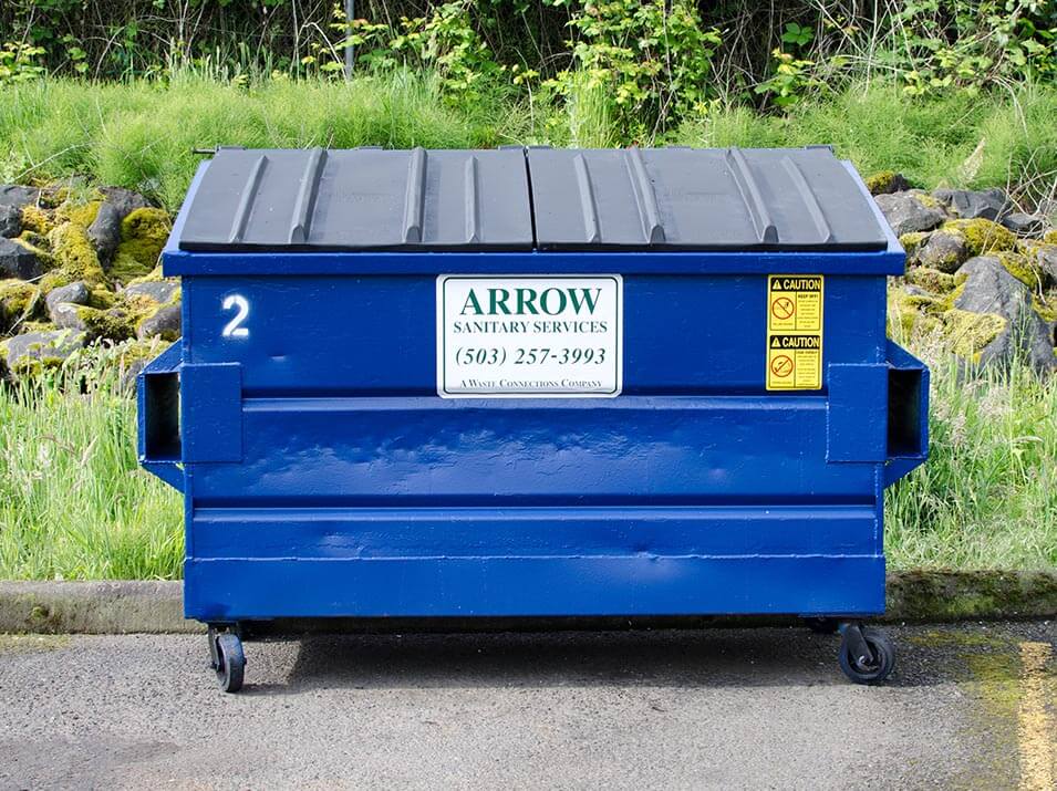 Photo of 2 yard Dumpster from Arrow Sanitary Service. 